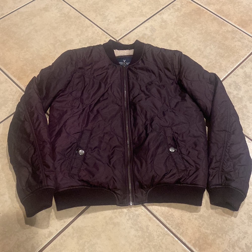 American eagle bomber jacket Sherpa lined medium